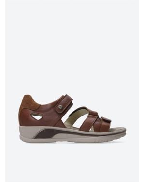 Wolky Desh Savanna Leather Sandal - Brown