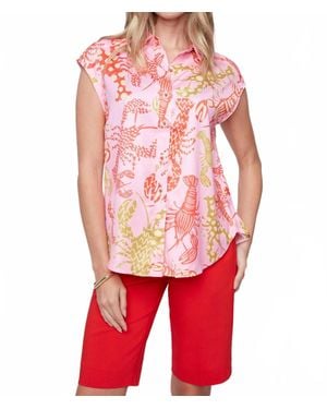 Renuar Under The Sea Blouse - Red