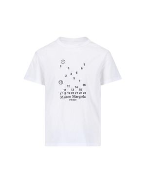 Maison Margiela Numeric Logo T-Shirt - White