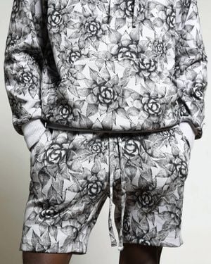 Twenty Agave Hyper Reality Knit Shorts - Gray