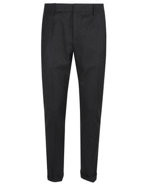Dondup Slim Fit Gaubert Stretch Flannel Chinos - Gray