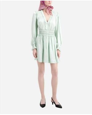 The Kooples Ruffle Mini Dress - Green