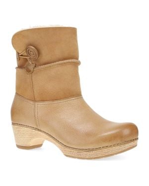 Dansko Lilith Honey Distressed Boots - Brown