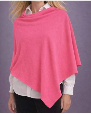J'Envie/Eli Toscana Elbow Length Pullover Poncho - Pink