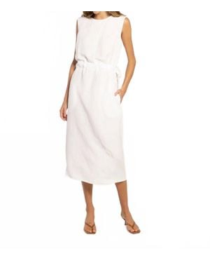 Caydn Wren Tie Dress - White
