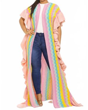 K TOO Open Cardigan - Blue