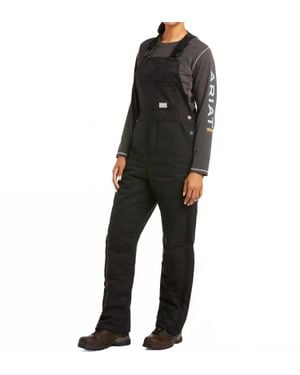 Ariat Rebar Duracanvas Stretch Insulated Bib - Black