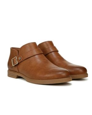 Dr. Scholls Hello J2142S1200 Boots Honey Leather Ankle Bootie Zap1602 - Brown