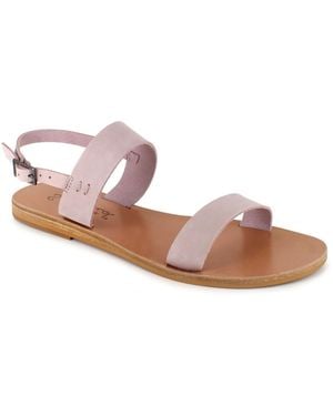 Splendid Terri Faux Leather Flat Slingback Sandals - Pink