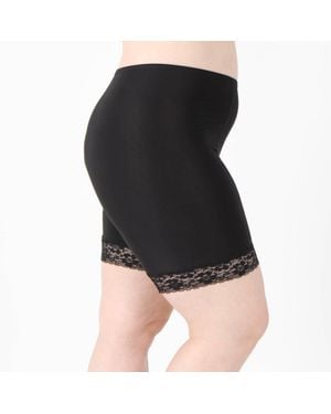 Undersummers by CarrieRae Fusion Moisture Wicking Anti Chafing Shortlette Slipshort 7" - Black