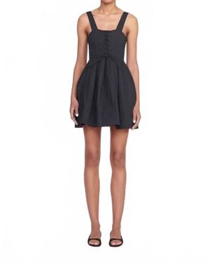 STAUD Mini Sutton Dress - Black
