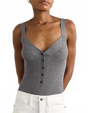 Maria McManus Rib Body Suit - Gray