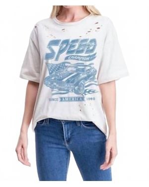 Zutter Vintage Race Graphic Tee - Blue