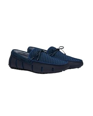 Swims Woven Driver Loafers - Blue