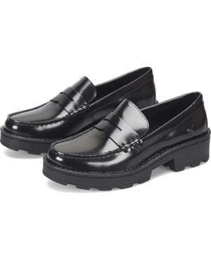 BÃ¸rn Born Carrera Br0041700 Flats Leather Penny Loafers Shoes Zogg2314 - Black