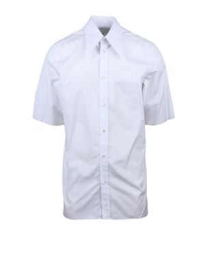 Maison Margiela Cotton Short-Sleeve Shirt - White