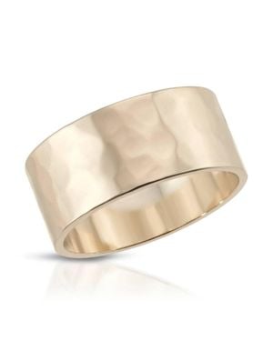 Eklexic 9.5Mm Hammered Ring - Natural