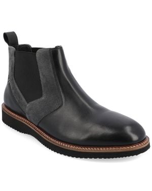 Thomas & Vine Ventura Tru Comfort Foam Plain Toe Chelsea Boot - Black