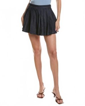 SOFIA The Label Arden Linen Mini Skirt - Black