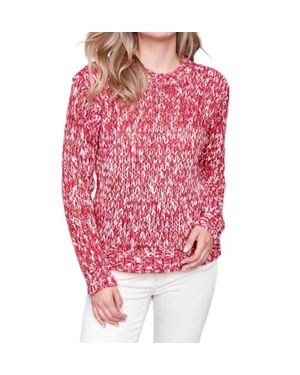 Charlie b Plushy Crew Neck Sweater - Pink