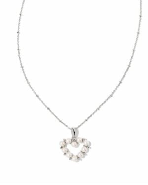 Kendra Scott Ashton Heart Short Pendant Necklace - Metallic