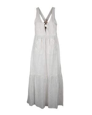 Pinko Lester Gauzed Long Dress - White