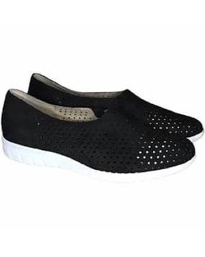 Munro Skipper Nubuck Sneaker - Black