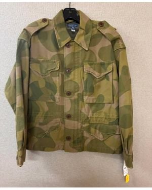 Ralph Lauren Cotton Satin Long Sleeve Field Jacket - Green