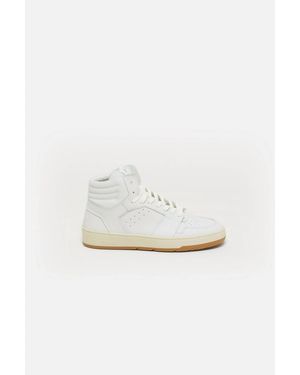 Closed High Top Sneaker - White