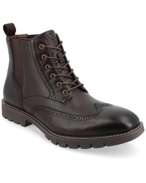 Vance Co. Bowman Wingtip Boot - Black