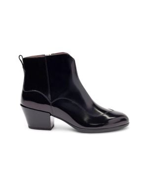 Hogan Zip Up Ankle Boots - Blue
