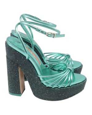 Sophia Webster Rue 140 Platform Sandals - Green