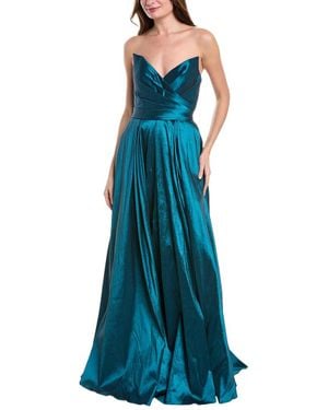 Rene Ruiz Taffeta Gown - Blue