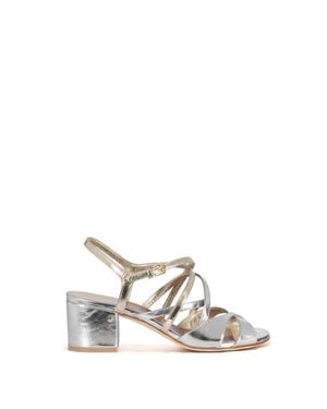 Laurence Dacade Janet Bi-Color Metallic Leather Sandal