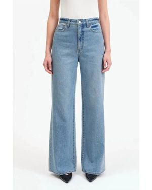 DAZE Studded Far Out Wide Leg Jean - Blue