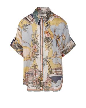 Zimmermann Tallow Relaxed Shirt - White
