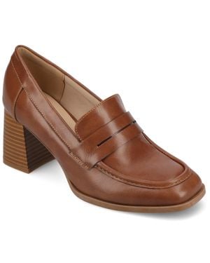 Journee Collection Apos;S Malleah Pumps - Brown