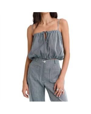 Matthew Bruch Bubble Tank Top - Blue