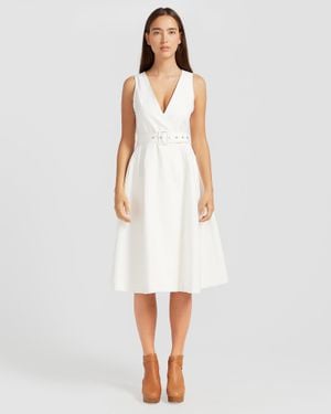 Belle & Bloom Miss Independence Midi Dress - White