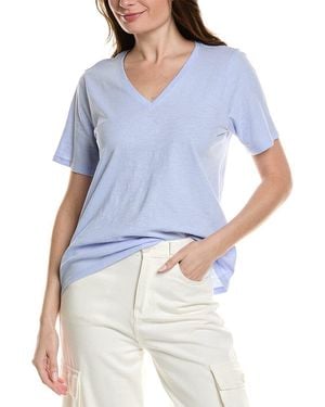 Eileen Fisher V-Neck T-Shirt - Blue