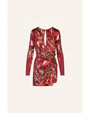 Johanna Ortiz Rainforest Canopy Mini Dress - Red