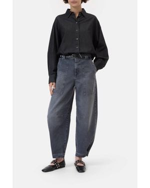 Closed Rhannon Barrel Leg Denim Jeans - Black
