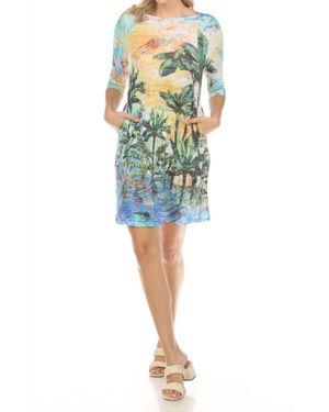 Inoa Tropical Paradise Dress - Blue