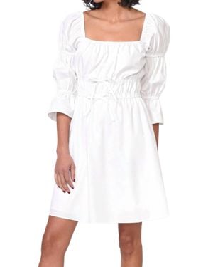 Greylin Willow Poplin Dress - White