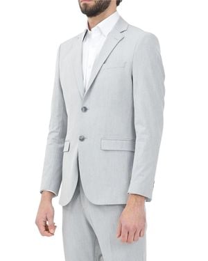 SELECTED Recycled Polyester Viscose Slim Jacket - Gray
