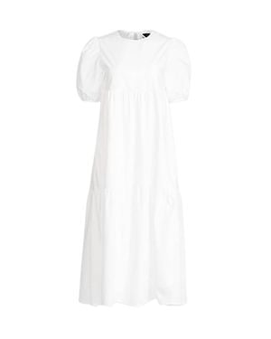 En Saison Poplin Midi Dress - White