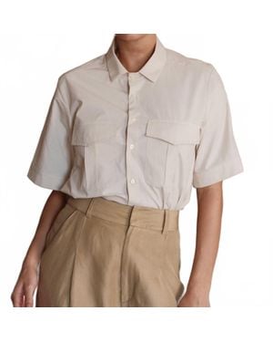 CISSA Safari Button Down Shirt - Brown
