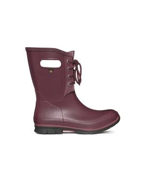 Bogs Amanda Lace-Up Rain Boots - Purple