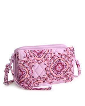 Vera Bradley Outlet Cotton 3-In-1 Crossbody Bag - Pink