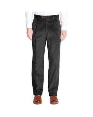 Berle 8 Wale Luxury Italian Corduroy Pant - Gray